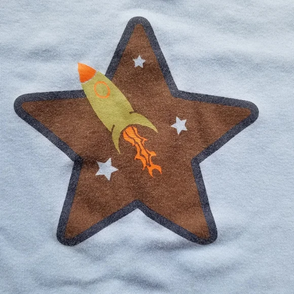 2010 play Hanna Andersson boy 110 size 5 rocket long-sleeve tee - Picture 10 of 11